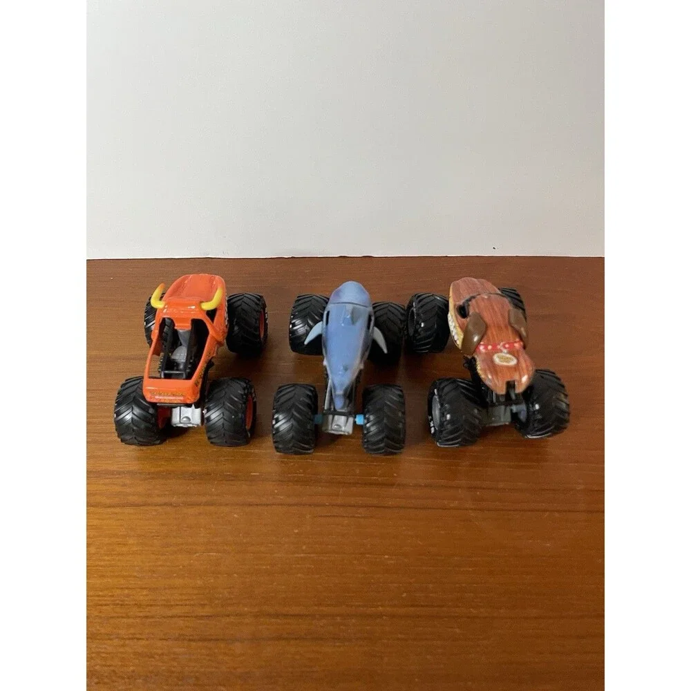 Vintage Hot Wheels Hotwheels Lot Of 3 Monster Trucks Cars Shark